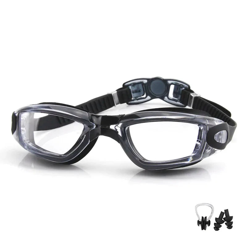 Swimming Goggles for Men & Women β Anti-Fog UV Protection, Waterproof, Adjustable Silicone Swim Goggles for Adults & Kids